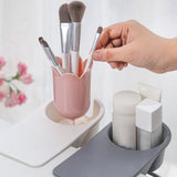 Desk Cup Holder Clip Space Saving Large Multifunctional Table Clamp Mug Stand for Beverage Bottle White