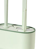 Long Handle Toilet Brush Set Deep Cleansing Multifunctional Hanging Toilet Brush Set for Bathroom Green