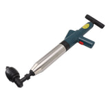 Toilet Plunger Kit High Pressure Fast Efficient Manual Drain Plumb Plunger for Bathroom Kitchen Floor Drain - Rear View