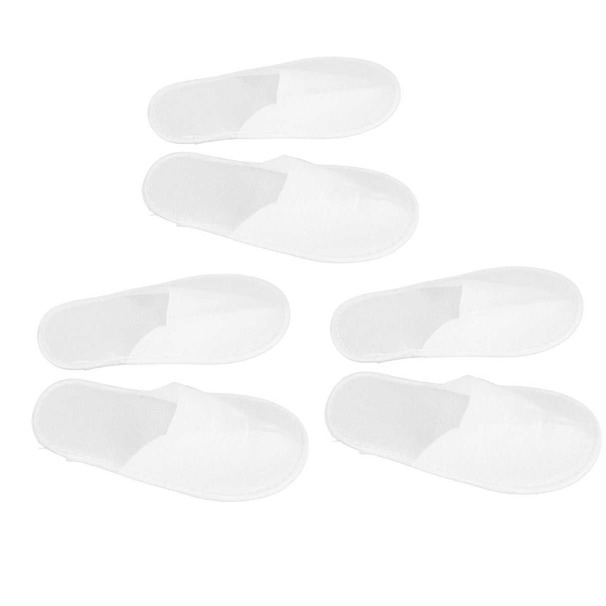 18 Pair Disposable Slippers Prevent Slip Waterproof Sole Soft Lightweight Guest Slippers for Hotel Travel Spa White