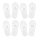 18 Pair Disposable Slippers Prevent Slip Waterproof Sole Soft Lightweight Guest Slippers for Hotel Travel Spa White - Low Angle
