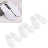 18 Pair Disposable Slippers Prevent Slip Waterproof Sole Soft Lightweight Guest Slippers for Hotel Travel Spa White - Extra Image