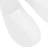 18 Pair Disposable Slippers Prevent Slip Waterproof Sole Soft Lightweight Guest Slippers for Hotel Travel Spa White