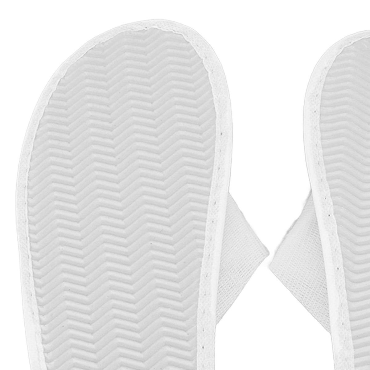 18 Pair Disposable Slippers Prevent Slip Waterproof Sole Soft Lightweight Guest Slippers for Hotel Travel Spa White