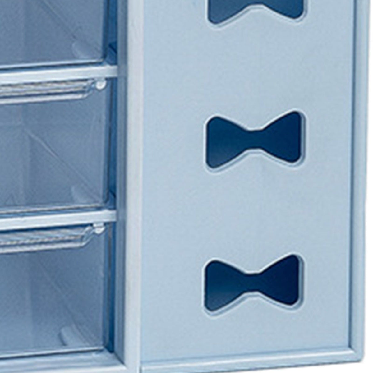 Pen Desk Shelf Dustproof 6 Drawers Pen Organization Storage Shelf for Students Office People Blue