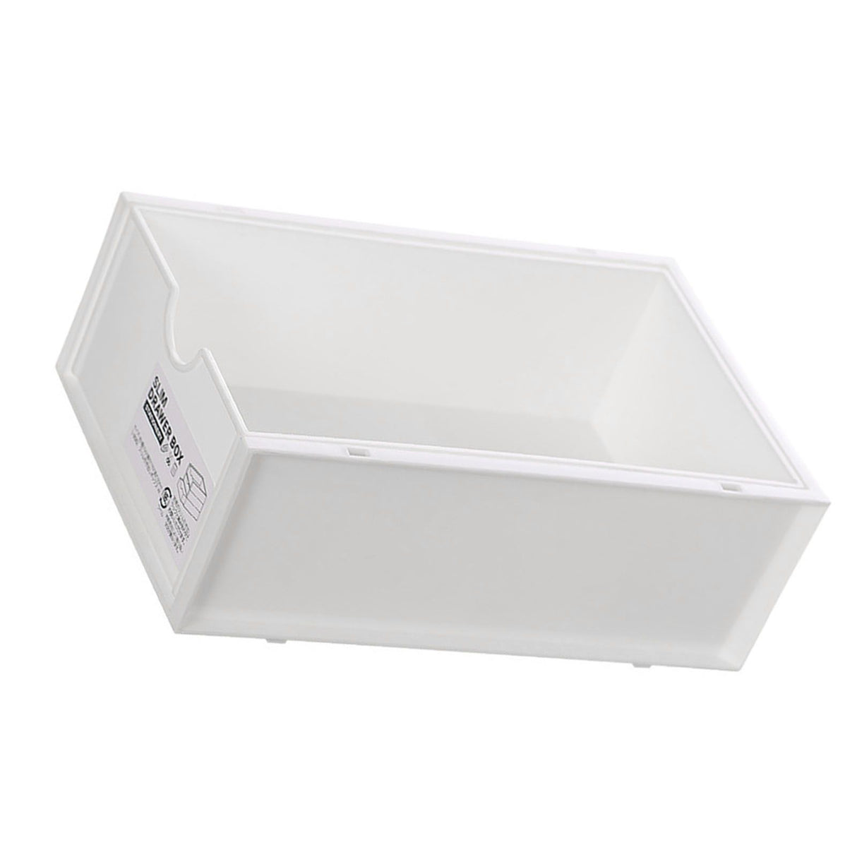 Desktop Storage Box Plastic Desk Makeup Organizer Stationery Supplies Storage Box with Drawer White