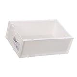Desktop Storage Box Plastic Desk Makeup Organizer Stationery Supplies Storage Box with Drawer White - Top-Down View