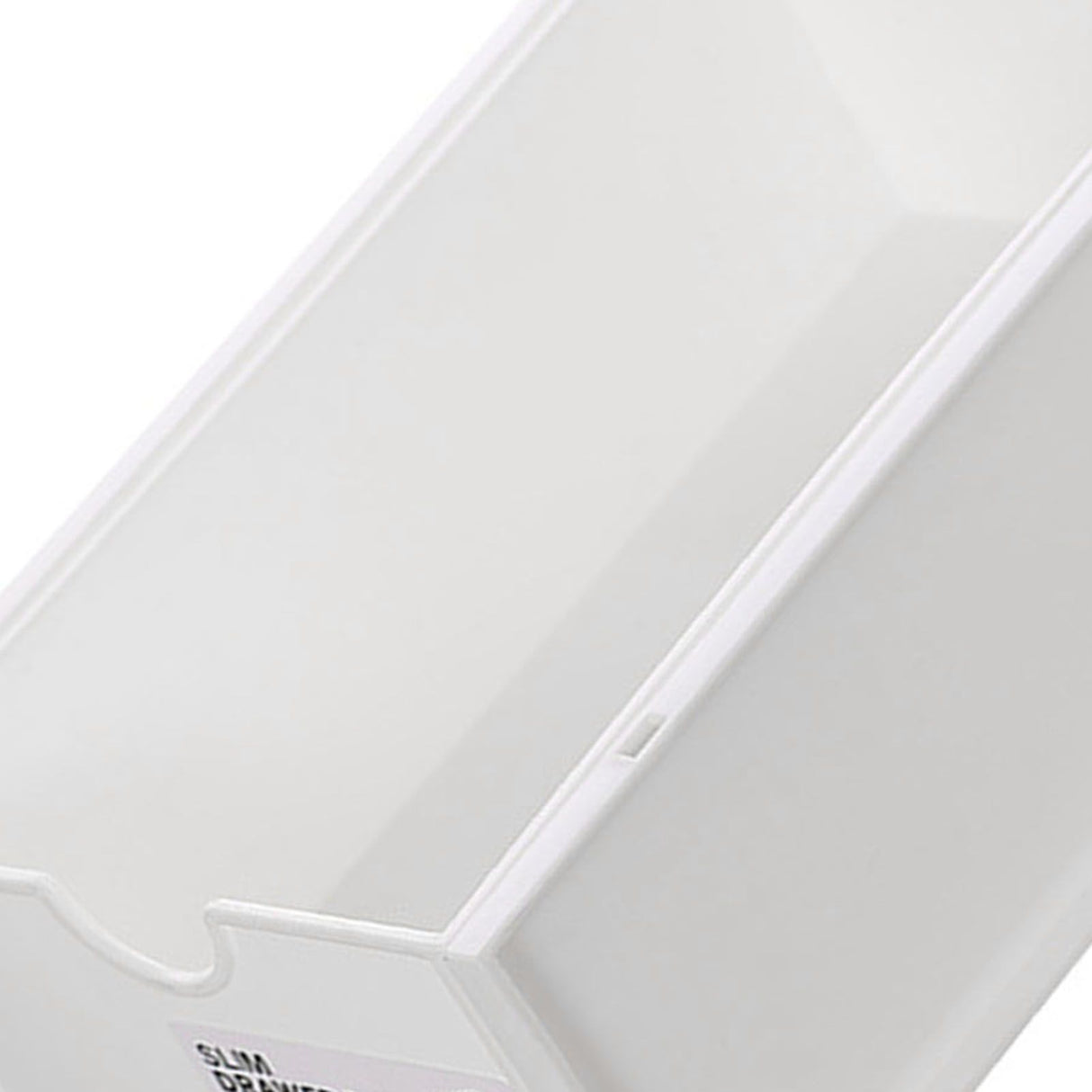 Desktop Storage Box Plastic Desk Makeup Organizer Stationery Supplies Storage Box with Drawer White