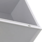 Desktop Storage Box Plastic Desk Makeup Organizer Stationery Supplies Storage Box with Drawer Grey - Low Angle