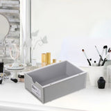 Desktop Storage Box Plastic Desk Makeup Organizer Stationery Supplies Storage Box with Drawer Grey - Extra Image