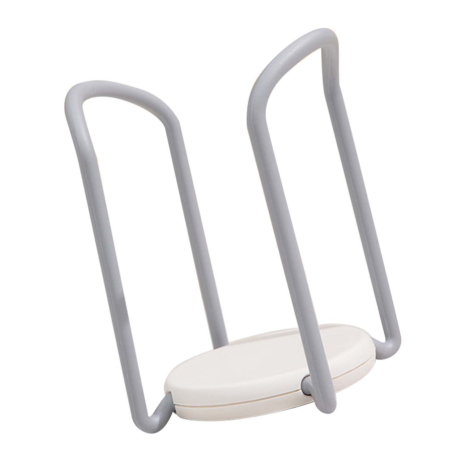 Bowl Organizer Multiple Functional Retractable Dish Drying Rack for Kitchen Counter Grey and White