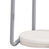 Bowl Organizer Multiple Functional Retractable Dish Drying Rack for Kitchen Counter Grey and White