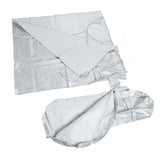 Washing Machine Cover Waterproof Sunscreen Dustproof Durable Thickened Washer Cover for Home Kitchen Laundry Silver - Side View