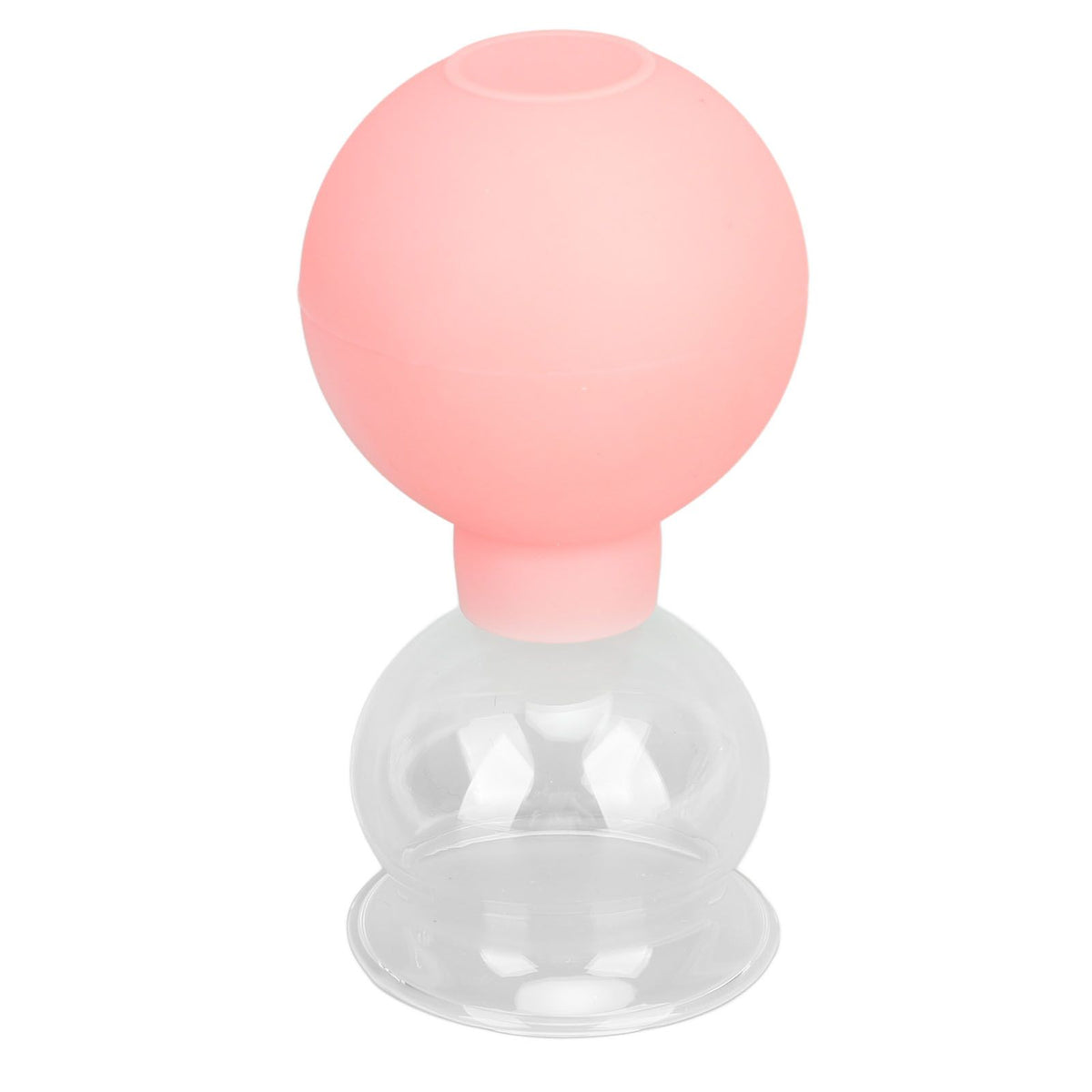 Glass Silicone Cupping Cup Vacuum Suction Massage Therapy for Face Skin Beauty Tool Model 3