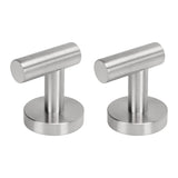Towel Hooks Stainless Steel Wall Mounted Heavy Duty Robe Hook Holder for Coat Hat Bathroom Kitchen Silver