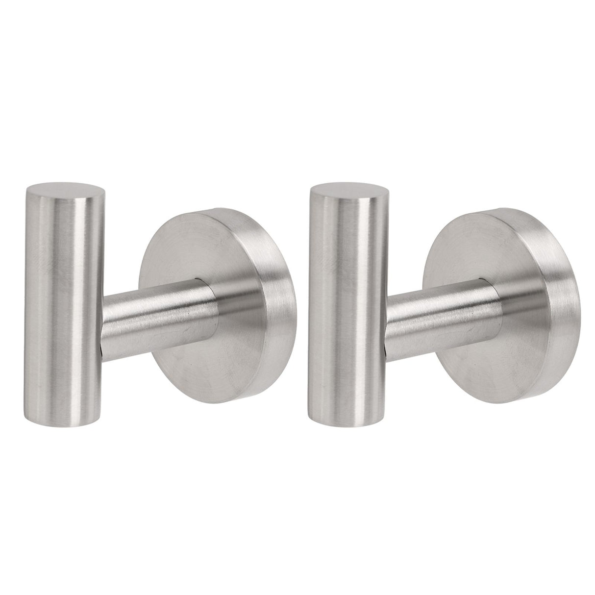 Towel Hooks Stainless Steel Wall Mounted Heavy Duty Robe Hook Holder for Coat Hat Bathroom Kitchen Silver