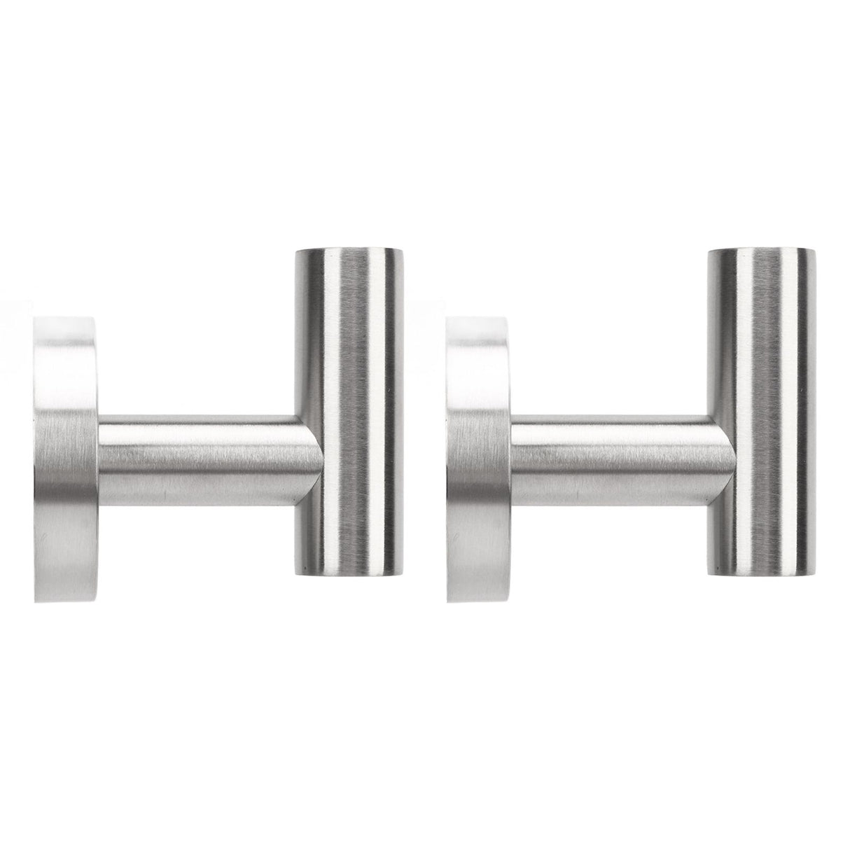 Towel Hooks Stainless Steel Wall Mounted Heavy Duty Robe Hook Holder for Coat Hat Bathroom Kitchen Silver