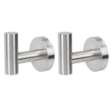 Towel Hooks Stainless Steel Wall Mounted Heavy Duty Robe Hook Holder for Coat Hat Bathroom Kitchen Silver - Extra Image