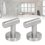 Towel Hooks Stainless Steel Wall Mounted Heavy Duty Robe Hook Holder for Coat Hat Bathroom Kitchen Silver