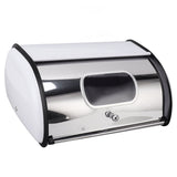 Bread Bin Bread Box Bread Holder Storage Container With Small Window for Kitchen Countertop White