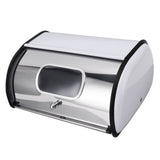 Bread Bin Bread Box Bread Holder Storage Container With Small Window for Kitchen Countertop White - Extra Image
