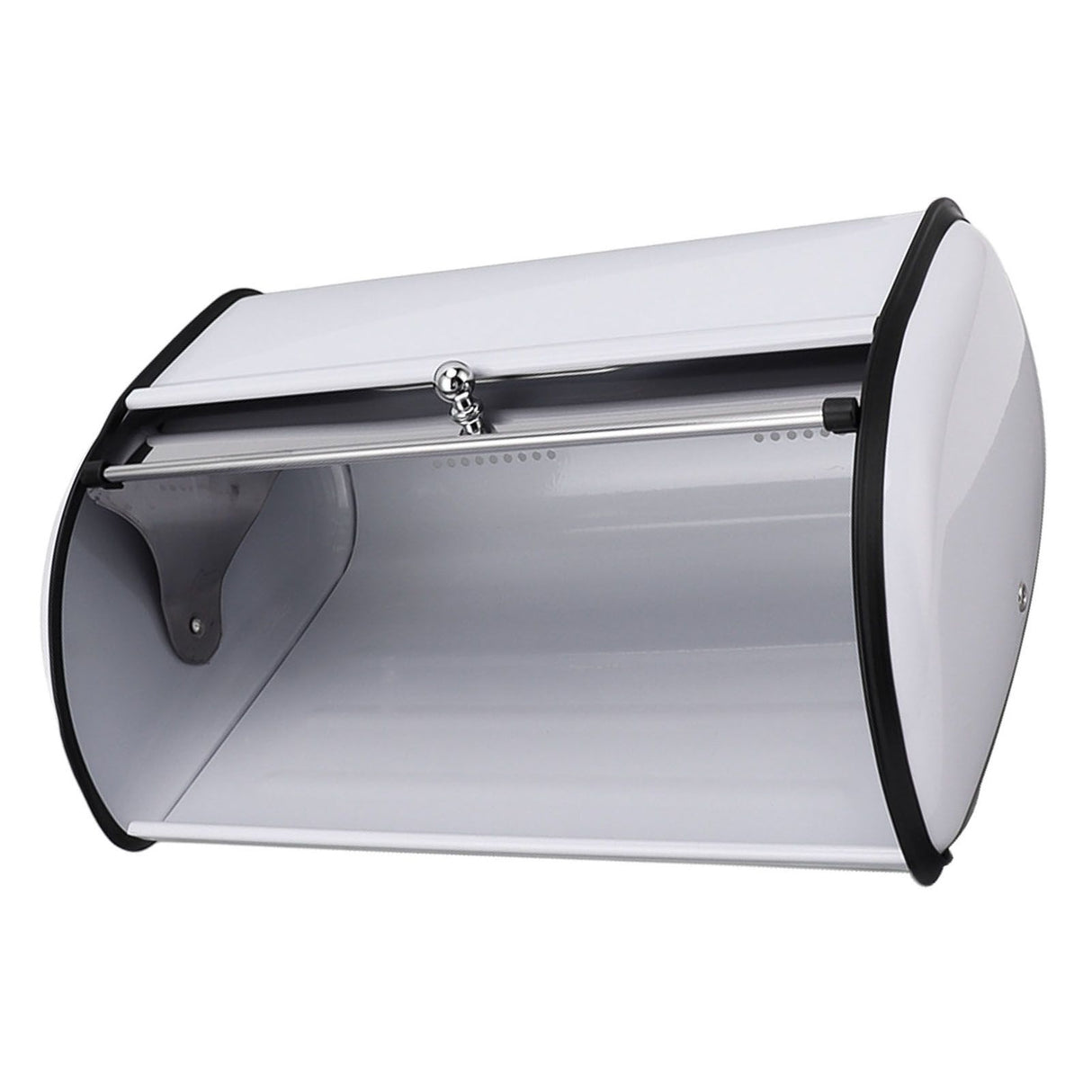 Bread Bin Bread Box Bread Holder Storage Container With Small Window for Kitchen Countertop White