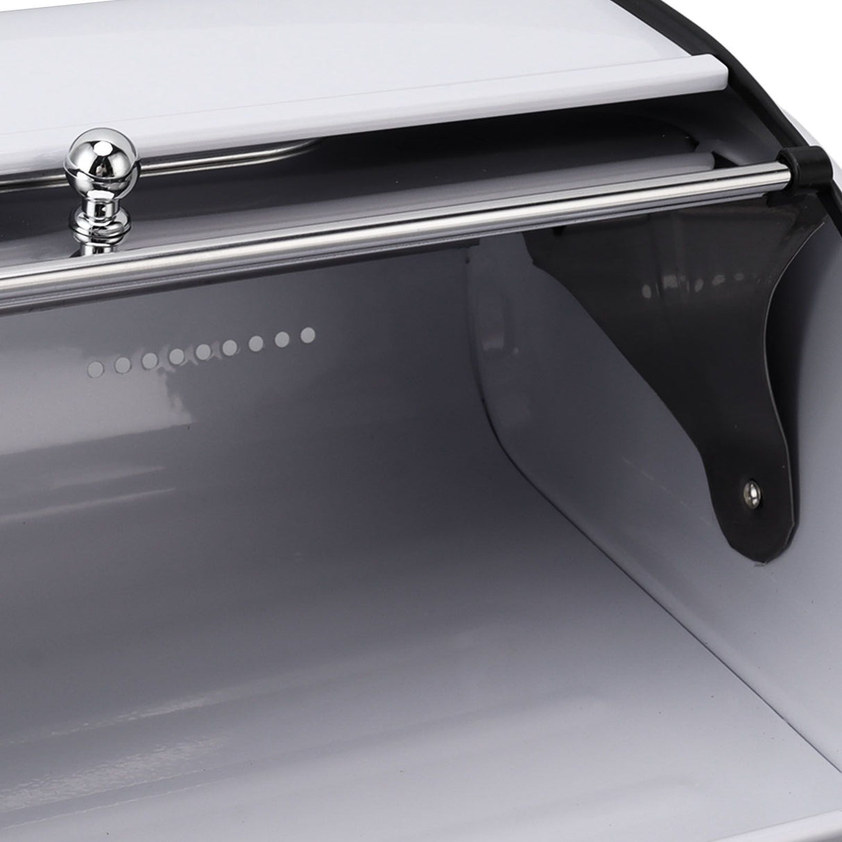 Bread Bin Bread Box Bread Holder Storage Container With Small Window for Kitchen Countertop White