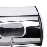 Bread Bin Bread Box Bread Holder Storage Container With Small Window for Kitchen Countertop White