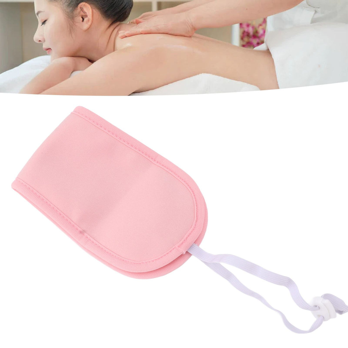 Neck Castor Oil Pack Wrap Polyester Cotton Castor Oil Pack for Liver Less Mess Reusable Washable Comfort Sleep Fit Pink