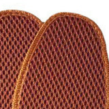 Bamboo Charcoal Deodorant Mesh Insoles Breathable Absorb Sweat Shoe Pads for Men Women Khaki 38 - Close-Up Angle