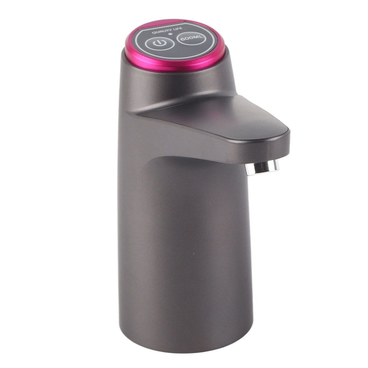 Automatic Water Dispenser USB Electric Water Bottle Pump for Camping Household Black Bulit in Battery