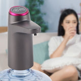 Automatic Water Dispenser USB Electric Water Bottle Pump for Camping Household Black Bulit in Battery - 45-Degree Angle