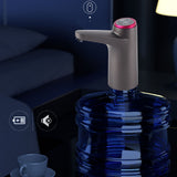Automatic Water Dispenser USB Electric Water Bottle Pump for Camping Household Black Bulit in Battery