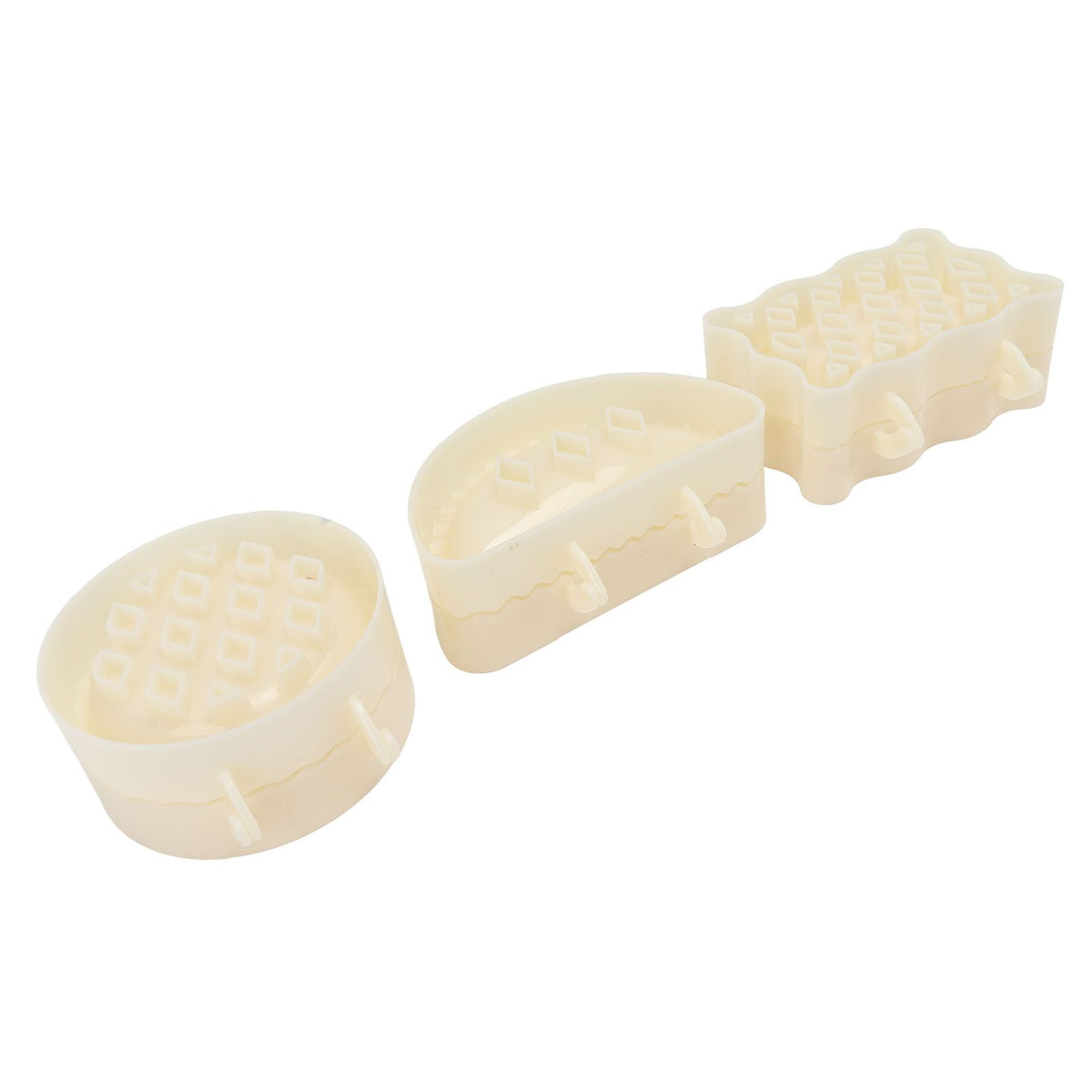 3PCS Pie Molds Set Environmentally Friendly ABS Mini Hand Pie Maker for Apple Pie Kitchen Christmas