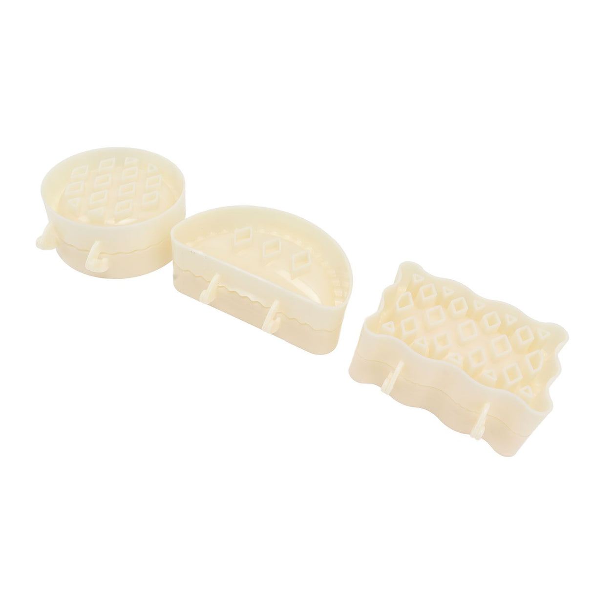 3PCS Pie Molds Set Environmentally Friendly ABS Mini Hand Pie Maker for Apple Pie Kitchen Christmas
