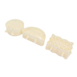 3PCS Pie Molds Set Environmentally Friendly ABS Mini Hand Pie Maker for Apple Pie Kitchen Christmas