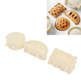 3PCS Pie Molds Set Environmentally Friendly ABS Mini Hand Pie Maker for Apple Pie Kitchen Christmas