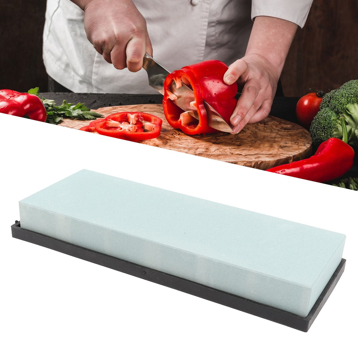 Knife Sharpening Stone 320 Grit Knife Sharpener for Scissors Chisels Axes Hand Tools Woodworking Tools 20x7.5x2.5cm