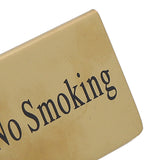 Metal Table Top Sign Strong Stainless Steel Double Sided Space Saving Gold Tabletop Sign for Party Wedding Hotel No Smoking - Extra Image