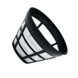 2PCS Reusable Coffee Filter Stainless Steel Nylon Effective Filtering Permanent Cone Coffee Maker Filter for Home