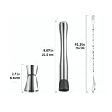 Stainless Steel Crushed Popsicle Mixing Stick Fruit Muddle Pestle Wine Supplies for Barware Tool