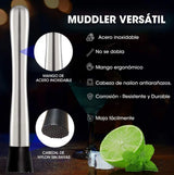 Stainless Steel Crushed Popsicle Mixing Stick Fruit Muddle Pestle Wine Supplies for Barware Tool