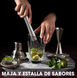 Stainless Steel Crushed Popsicle Mixing Stick Fruit Muddle Pestle Wine Supplies for Barware Tool - Extra Image