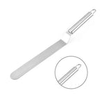 Stainless Steel Blade Offset Spatula Portable Cream Icing Spatula for Pastry Cake Decoration - Side View