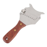 Truffle Grater Adjustable Easy to Use Stainless Steel Truffle Grater Cutter with Ergonomic Wooden Handle for Chocolate