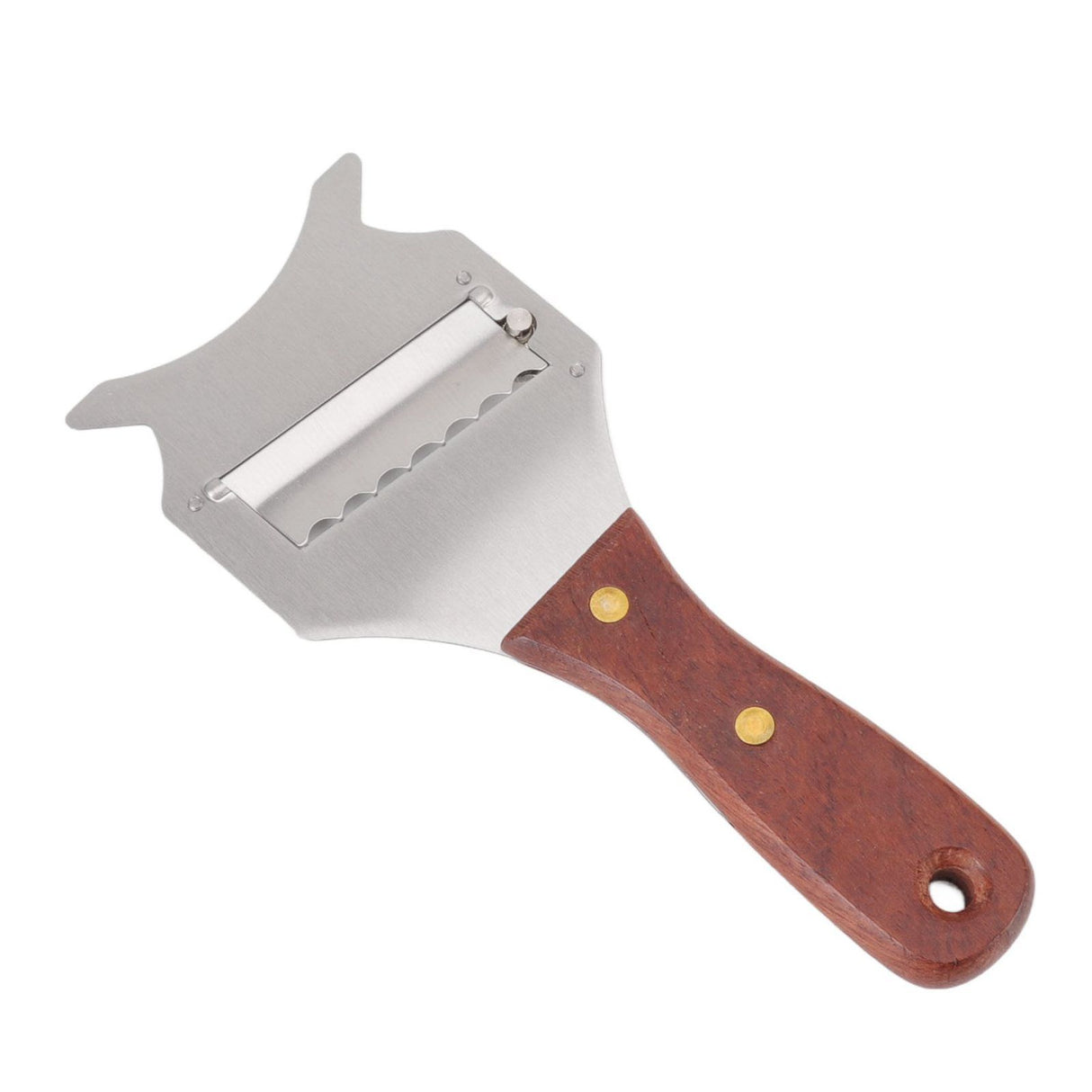 Truffle Grater Adjustable Easy to Use Stainless Steel Truffle Grater Cutter with Ergonomic Wooden Handle for Chocolate