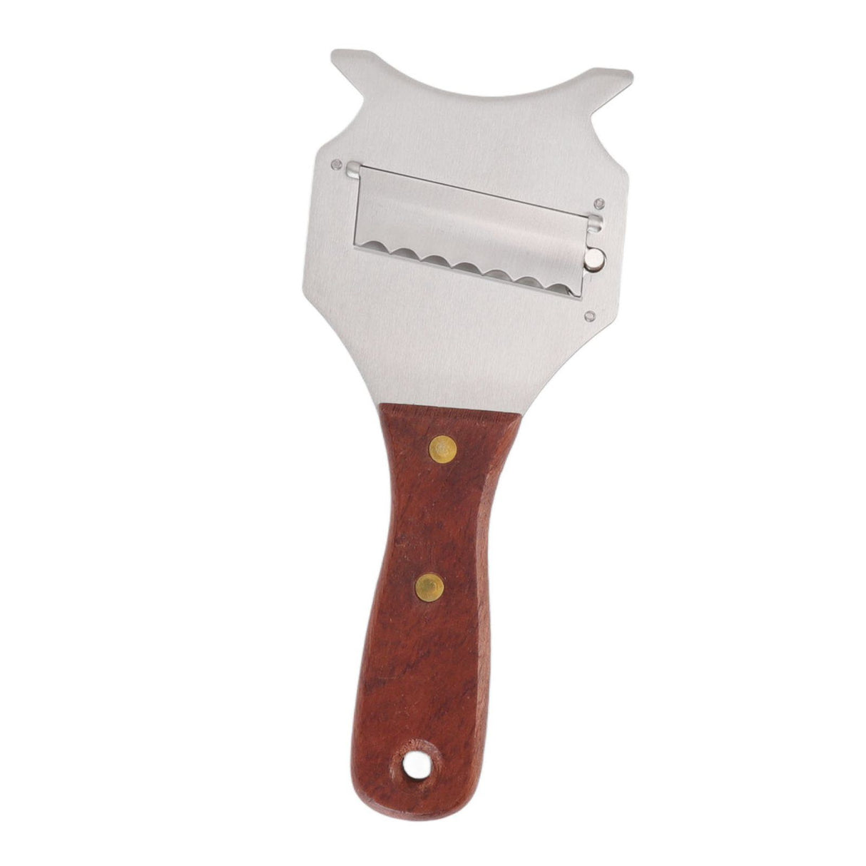 Truffle Grater Adjustable Easy to Use Stainless Steel Truffle Grater Cutter with Ergonomic Wooden Handle for Chocolate