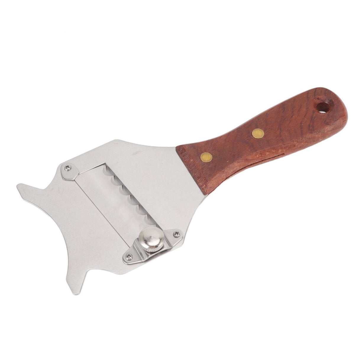 Truffle Grater Adjustable Easy to Use Stainless Steel Truffle Grater Cutter with Ergonomic Wooden Handle for Chocolate