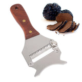 Truffle Grater Adjustable Easy to Use Stainless Steel Truffle Grater Cutter with Ergonomic Wooden Handle for Chocolate - Extra Image