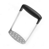 Stainless Steel Potato Masher Home Manual Potato Press Kitchen Sweet Potato Mud Mash Tool - Front View
